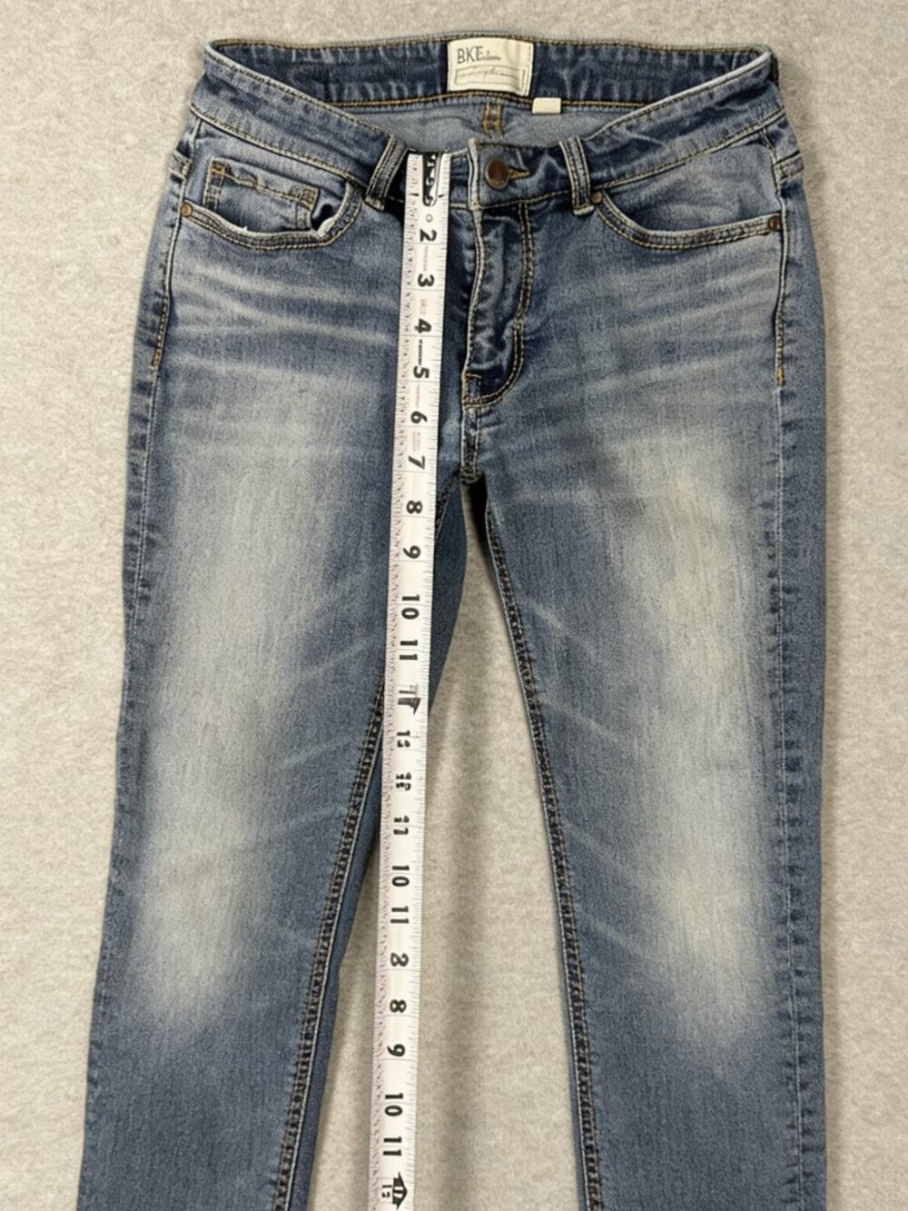 BKE Women's Size 25 Payton Ankle Distressed Denim Jeans Stretch Denim
